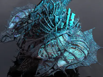 Deep Sea Stealth Ship 3 3D model