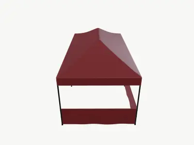 Tent House Low-poly 3D model