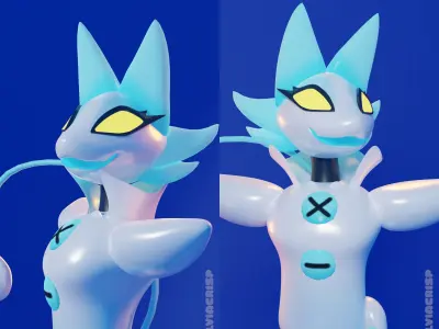 Tasque Manager      DELTARUNE CHAPTER 2    VRCHAT READY Low-poly 3D model