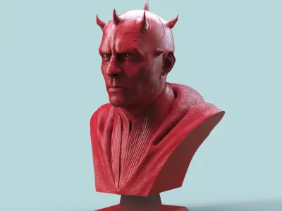 Darth Maul Bust 3D print model