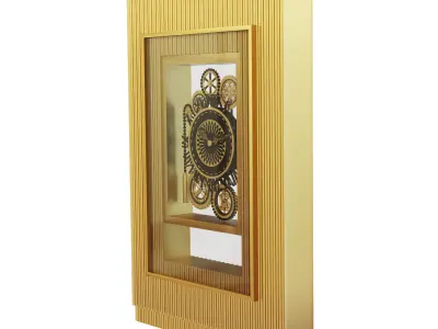 Decorative floor clock 3D model