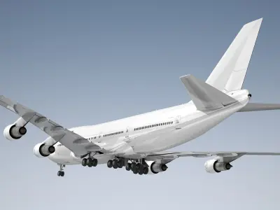  Boeing 747-200 Generic White 