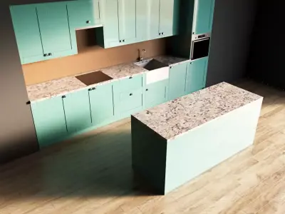 10-Kitchen10 glossy 1 3D model