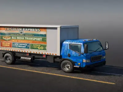 Indian Cargo Truck 3D model