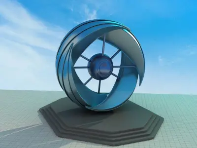 sculpture model square building abnormity scene landscape 3D model