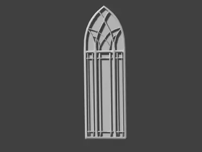 Window stained glass Free low-poly 3D model