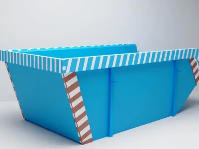 Gaming Dumpster  Low-poly 3D model