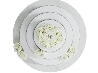 Wedding Cake BLENDER 3D Model Cycles 3D model