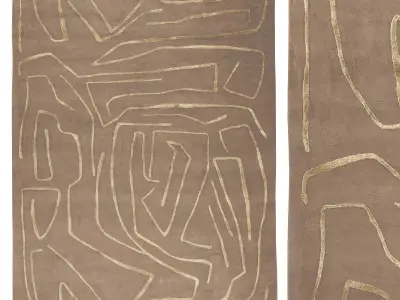 Tableau Salmon RUG 3D model