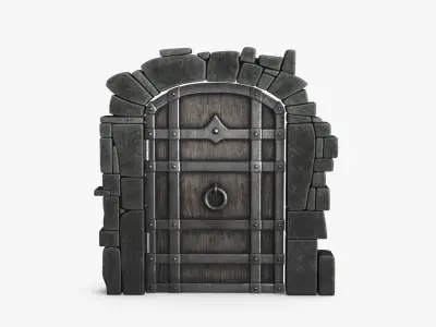 Old Wood Door Collection 3D Model Pack