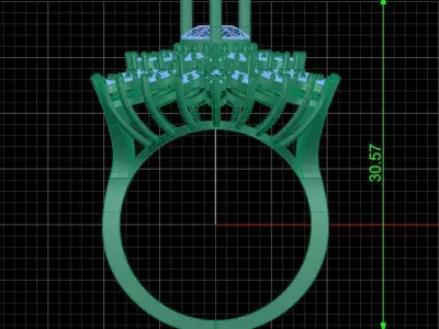 Jewelry ring 177 3D print model