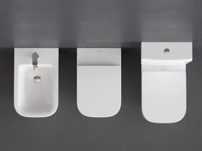 Duravit P3 Comforts WC Low-poly 3D model