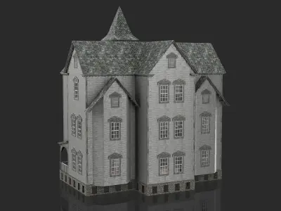 Old Abandoned House 4 3D model