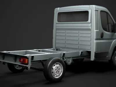 Peugeot Boxer Manager Chassis Truck Single Cab 3000WB 2020 3D model