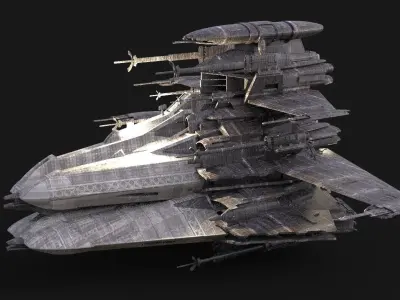 Spaceship reaper design 6  3D model