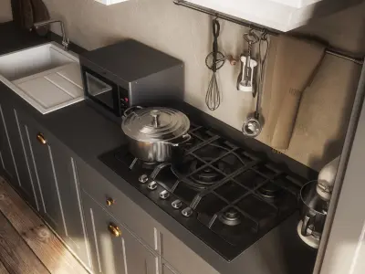 Kitchen Room 3D model purchase