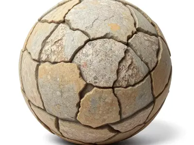 Cracked Stone Surface model pack Texture