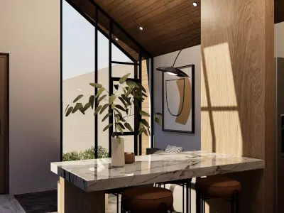 CASA MODERNA - MODELO 3D COMPLETO - INTERIOR Y EXTERIOR 3D print model