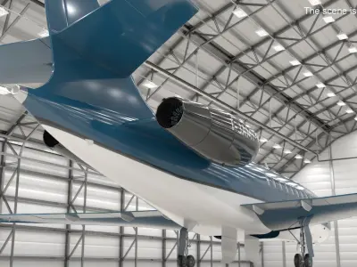  Dassault Falcon 2000 Business Jet Grey 