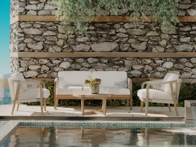 Terrace Pool 3D model