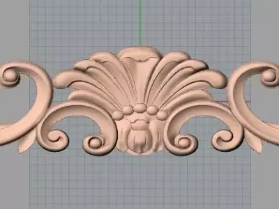 Artcam 3D relief STL models for CNC woodworking E111 3D model