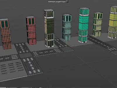 city composite 3D model
