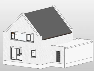 Deutsches Einfamilienhaus single-family house German 3D model