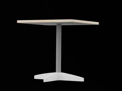 Square Table Low-poly 3D model