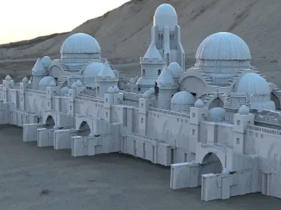 Desert City Walled Ancient  3D model