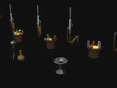 Jabbas Throne Room - Set 3b - Attributes 1-18 scale Kenner 3D print model