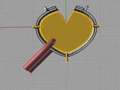 YD262 robot with light 3D print model