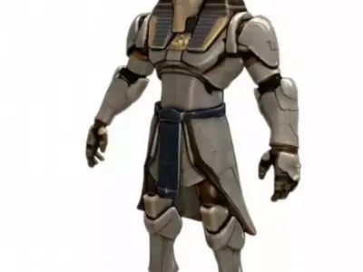 10 Sci-Fi Warrior Characters Bundle Robot Android Game Ready 3D Model Pack