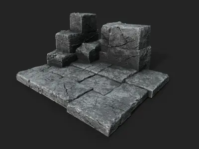 Old ruin Collection 3D Model Pack
