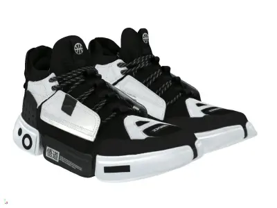 Cyberpunk fashion sneaker scifi future shoes footwear  3D model