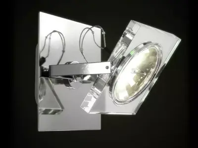 Modern Glass Wall Mounted Light 3D model
