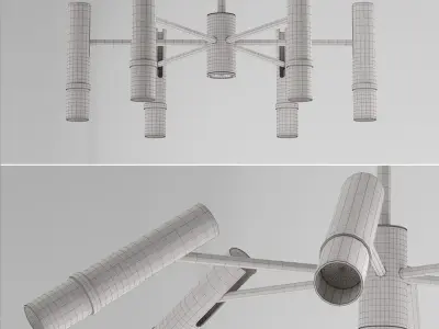 Lampatron React 7 lamps 3D model