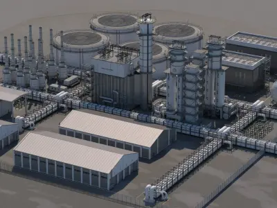 Refinery 3D model