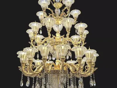 Classic Chandelier 2 3D model