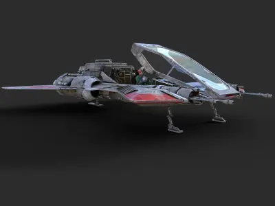 Pirate Snub Fighter DAZ3D Version 3D model