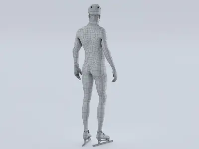  Speed Skater Short Track Animated HQ 001 Standard License 