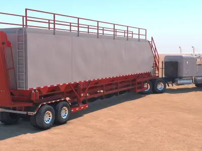  Frac Pack - Pumper Blender Sandhog and Missile Trailer 