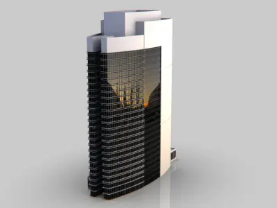 Office Building Low-poly 3D model