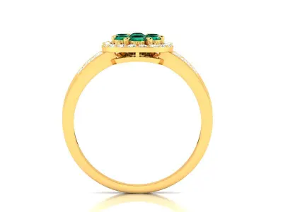 Women Ring  Render 3dm STL OBJ FBX Details 3D print model 179