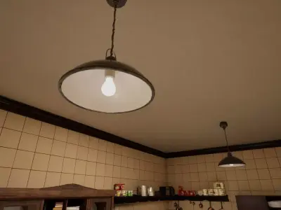 Ceiling Lamp Low-poly 3D model get