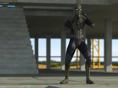  Spiderman Rigged Collection for Cinema 4D 