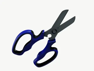 garden shears Low-poly 3D model