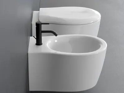 Olympia Ceramica Formosa 2 0 Wall Hung WC Low-poly 3D model