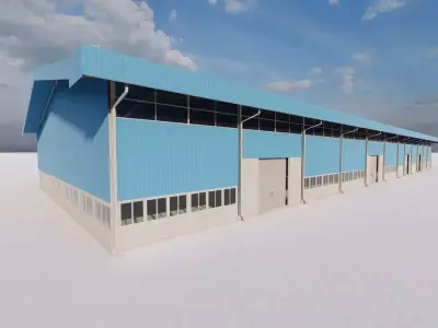 Warehouse-Warehouse Building 3D model