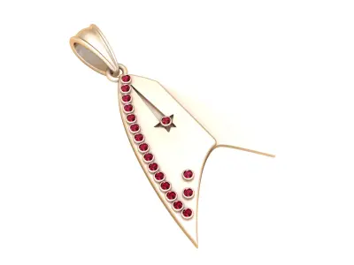 3D Gold Pendant 3D print model