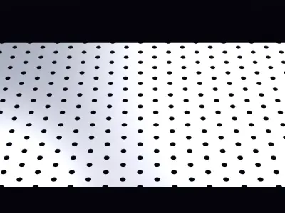 Perforated panel with 8 percent opening 25O93 3D model